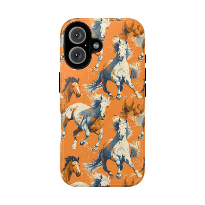 Orange Horses Tough Case