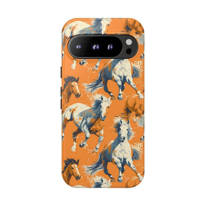 Orange Horses Tough Case