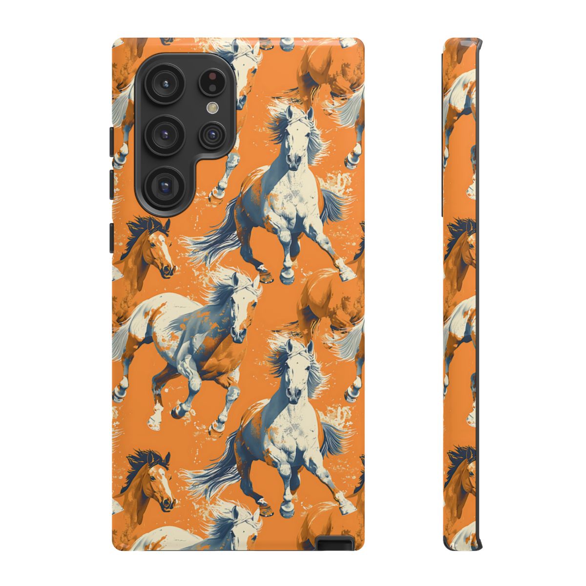 Orange Horses Tough Case