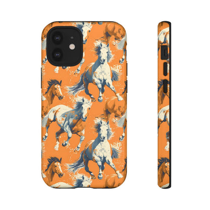 Orange Horses Tough Case
