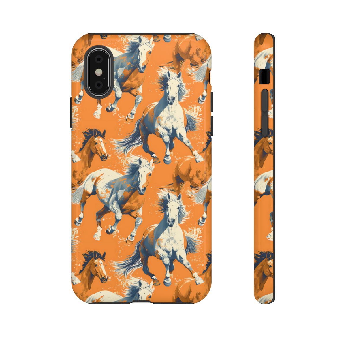 Orange Horses Tough Case