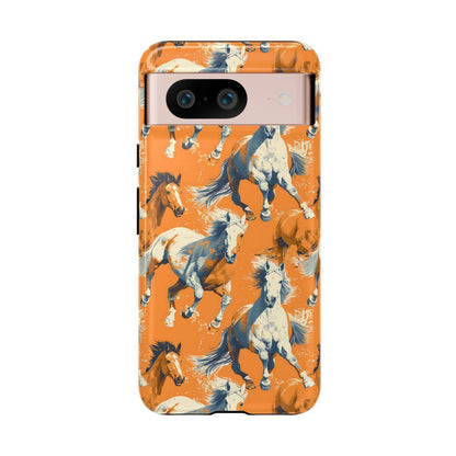 Orange Horses Tough Case
