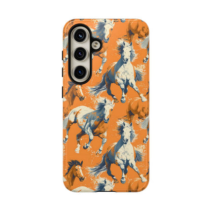 Orange Horses Tough Case