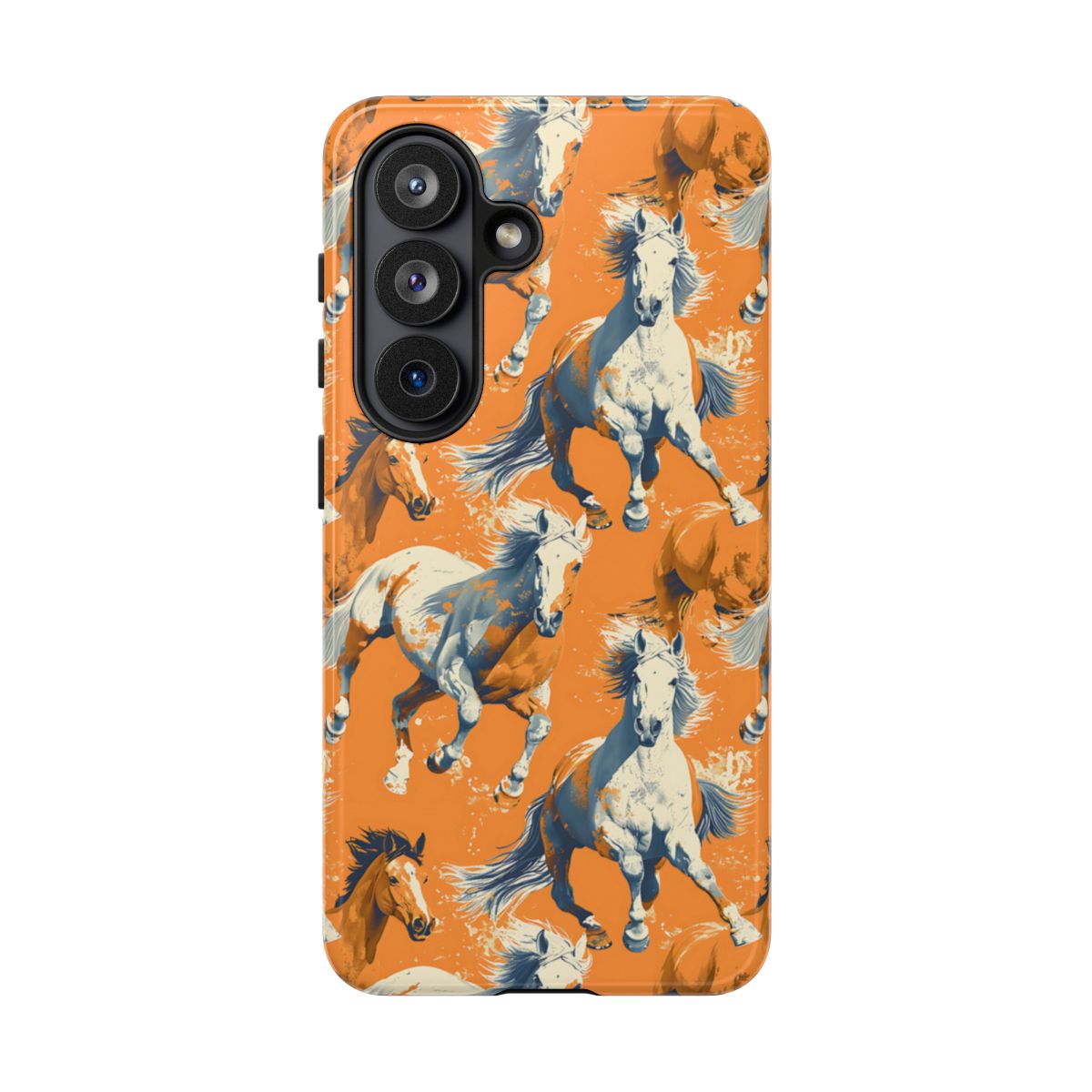 Orange Horses Tough Case