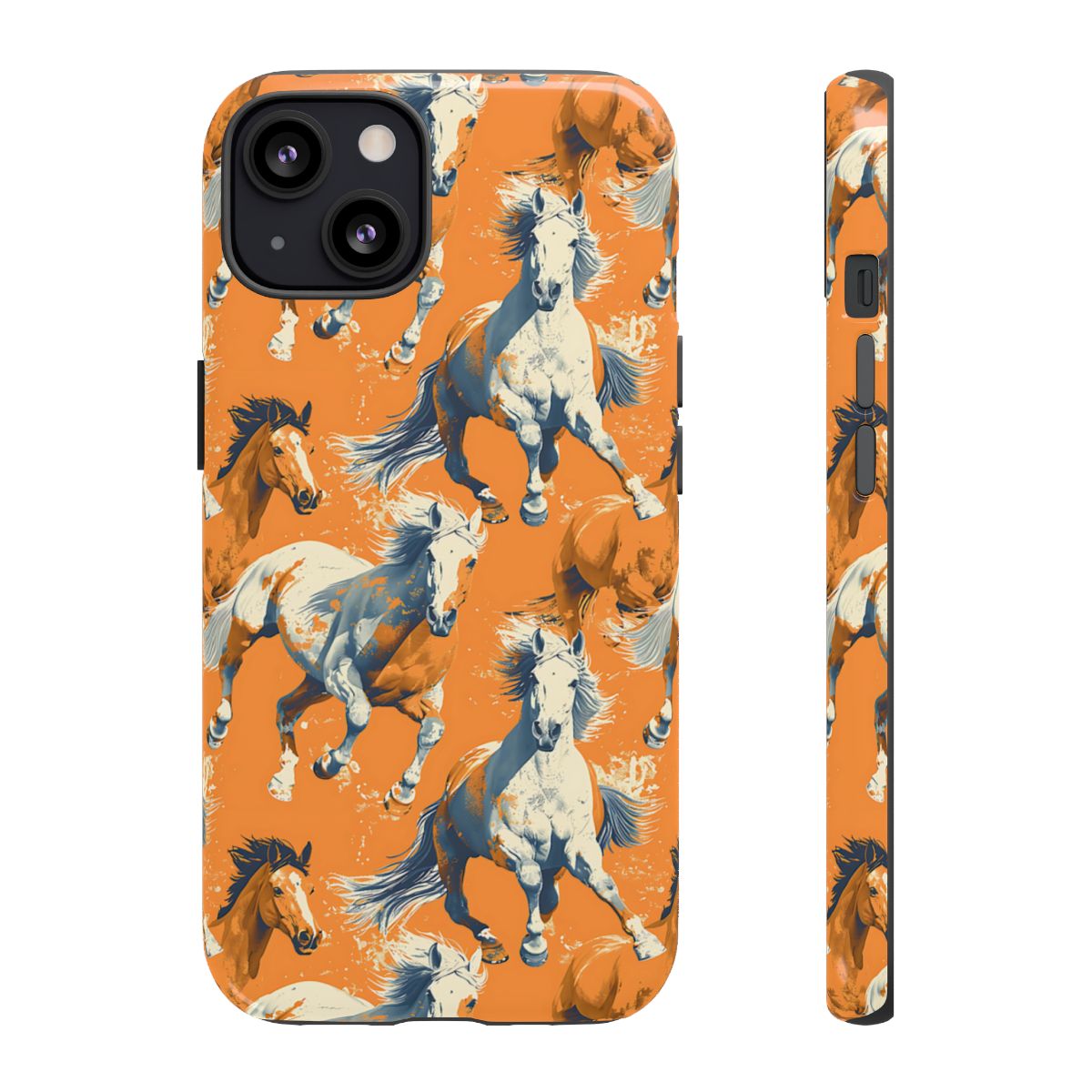 Orange Horses Tough Case