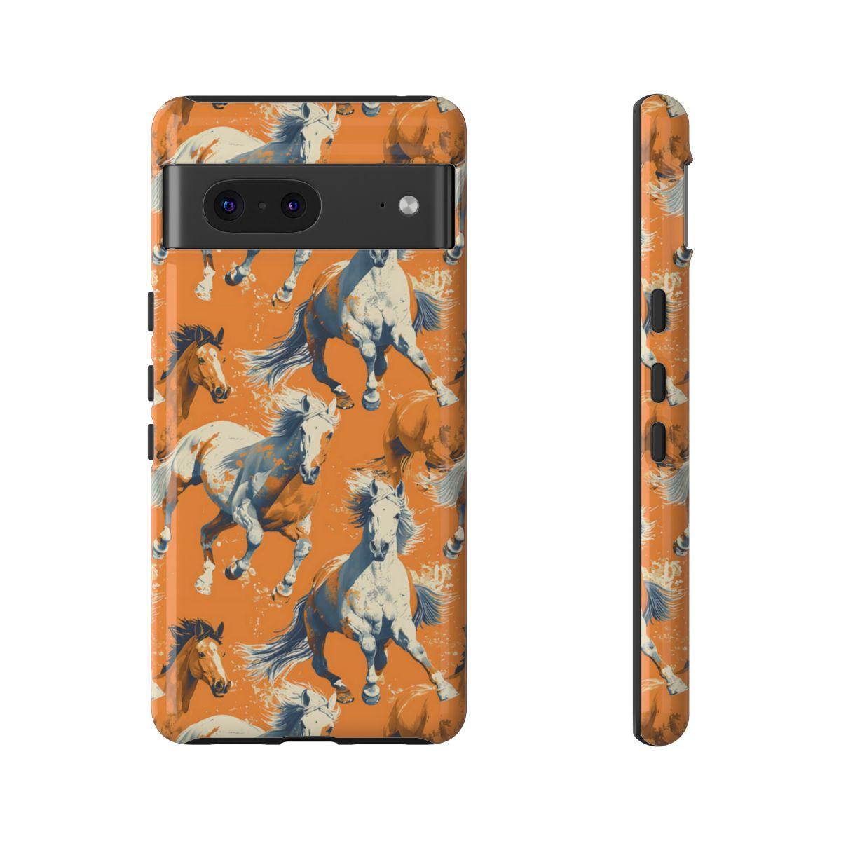 Orange Horses Tough Case