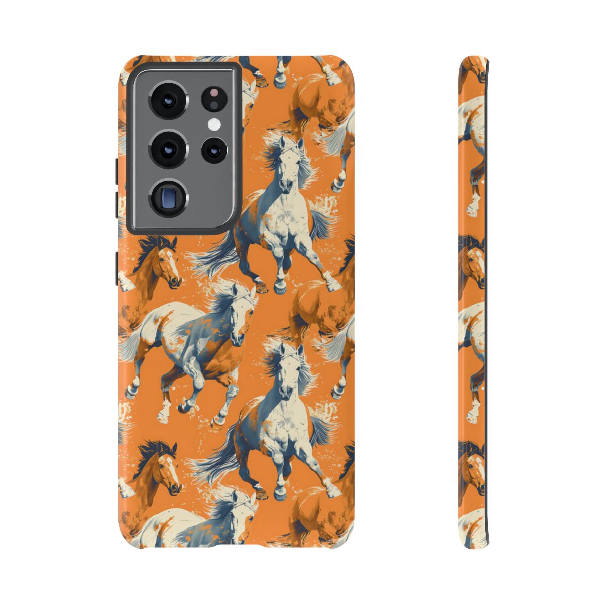Orange Horses Tough Case