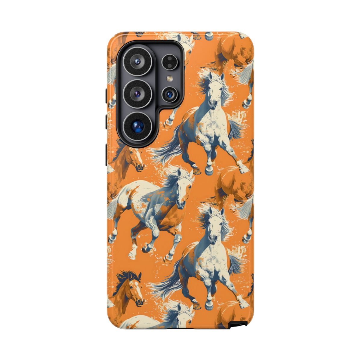 Orange Horses Tough Case