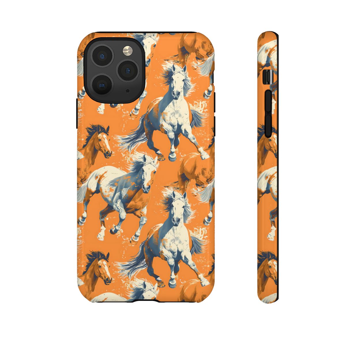 Orange Horses Tough Case