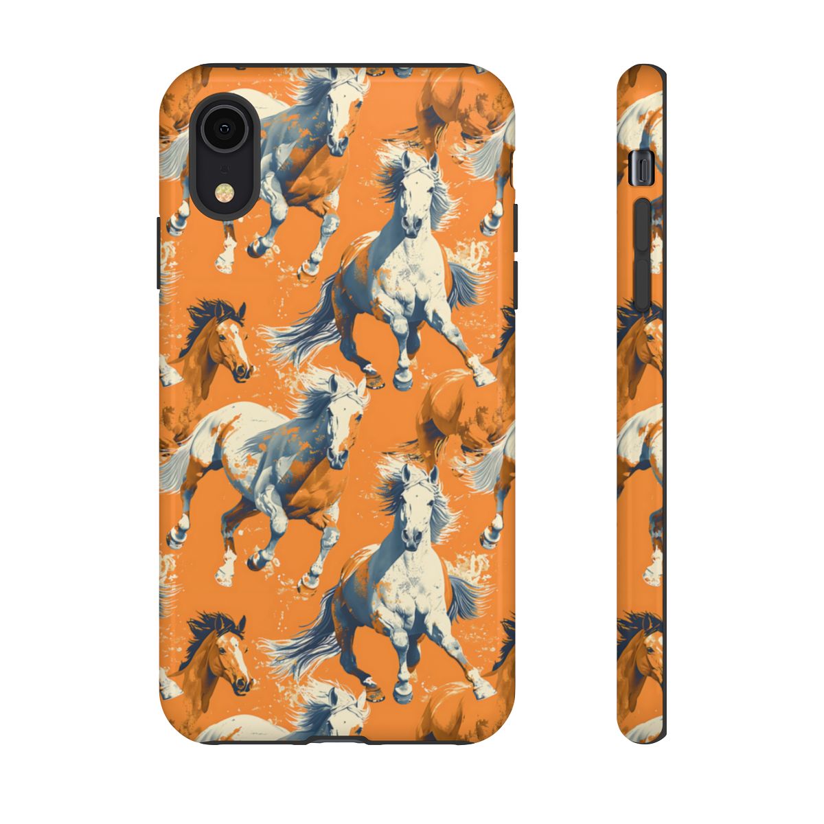 Orange Horses Tough Case