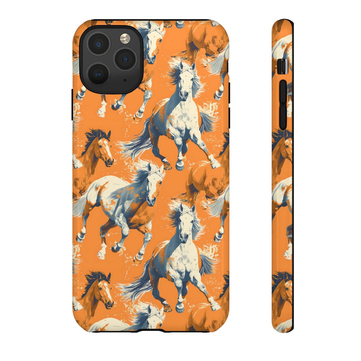 Orange Horses Tough Case