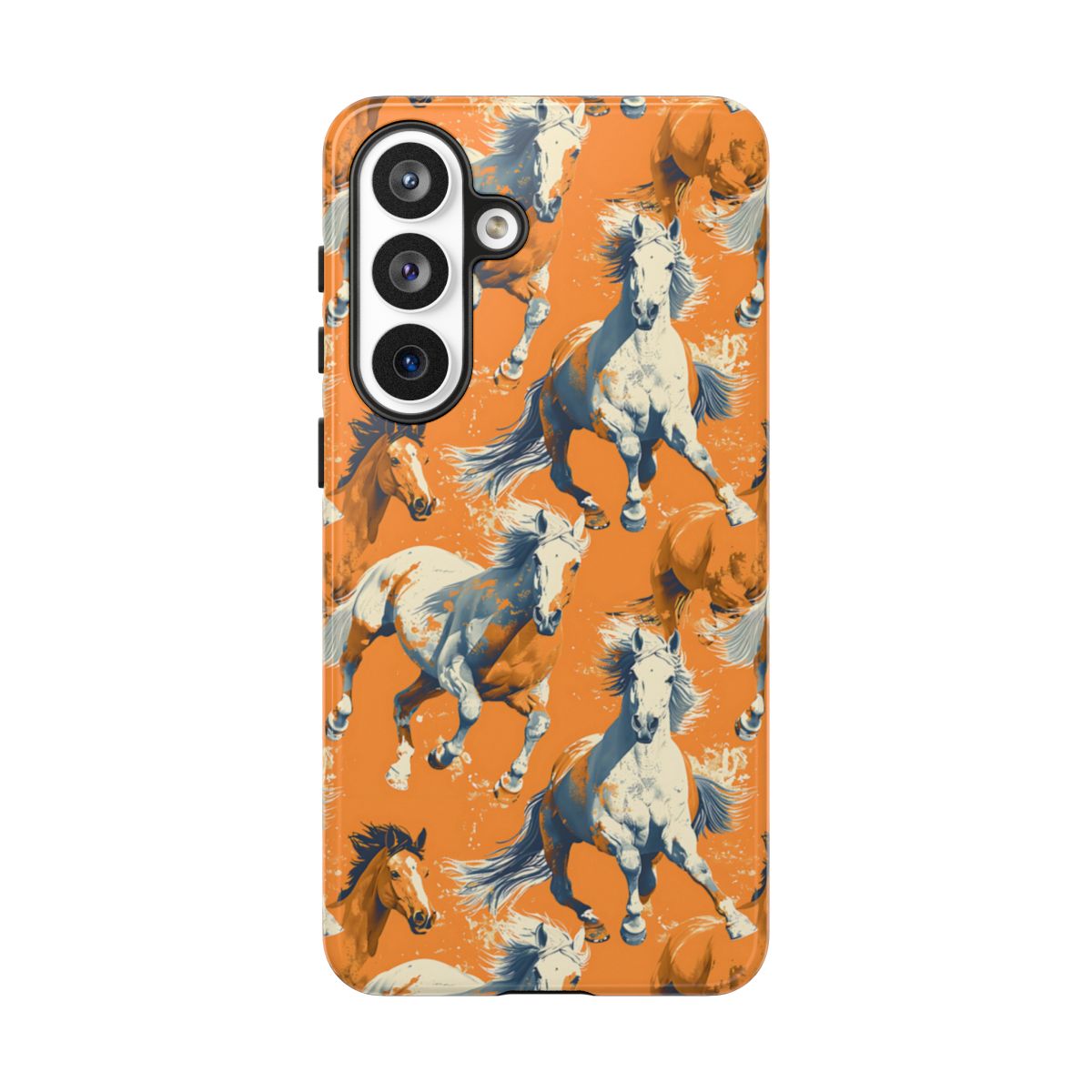 Orange Horses Tough Case