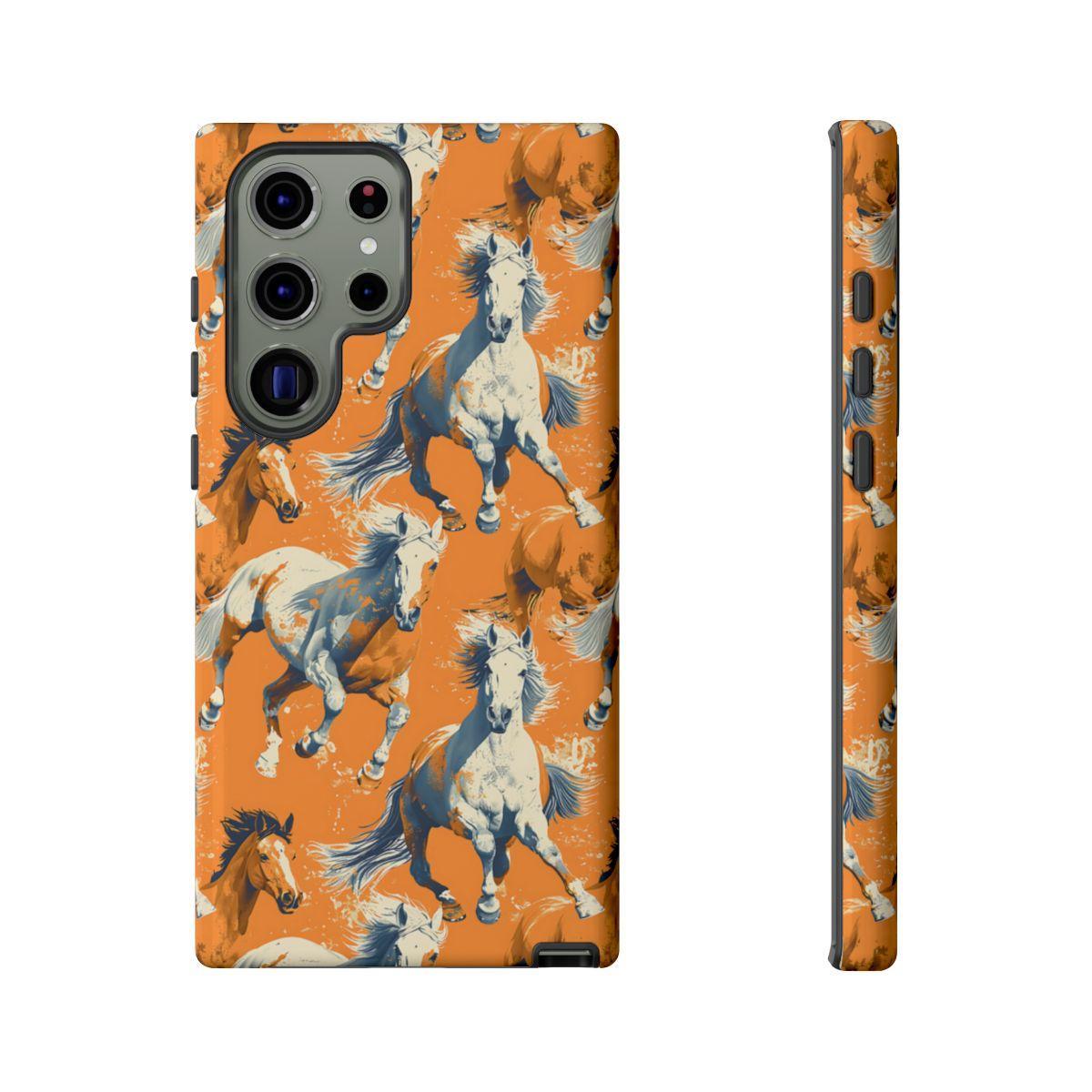 Orange Horses Tough Case