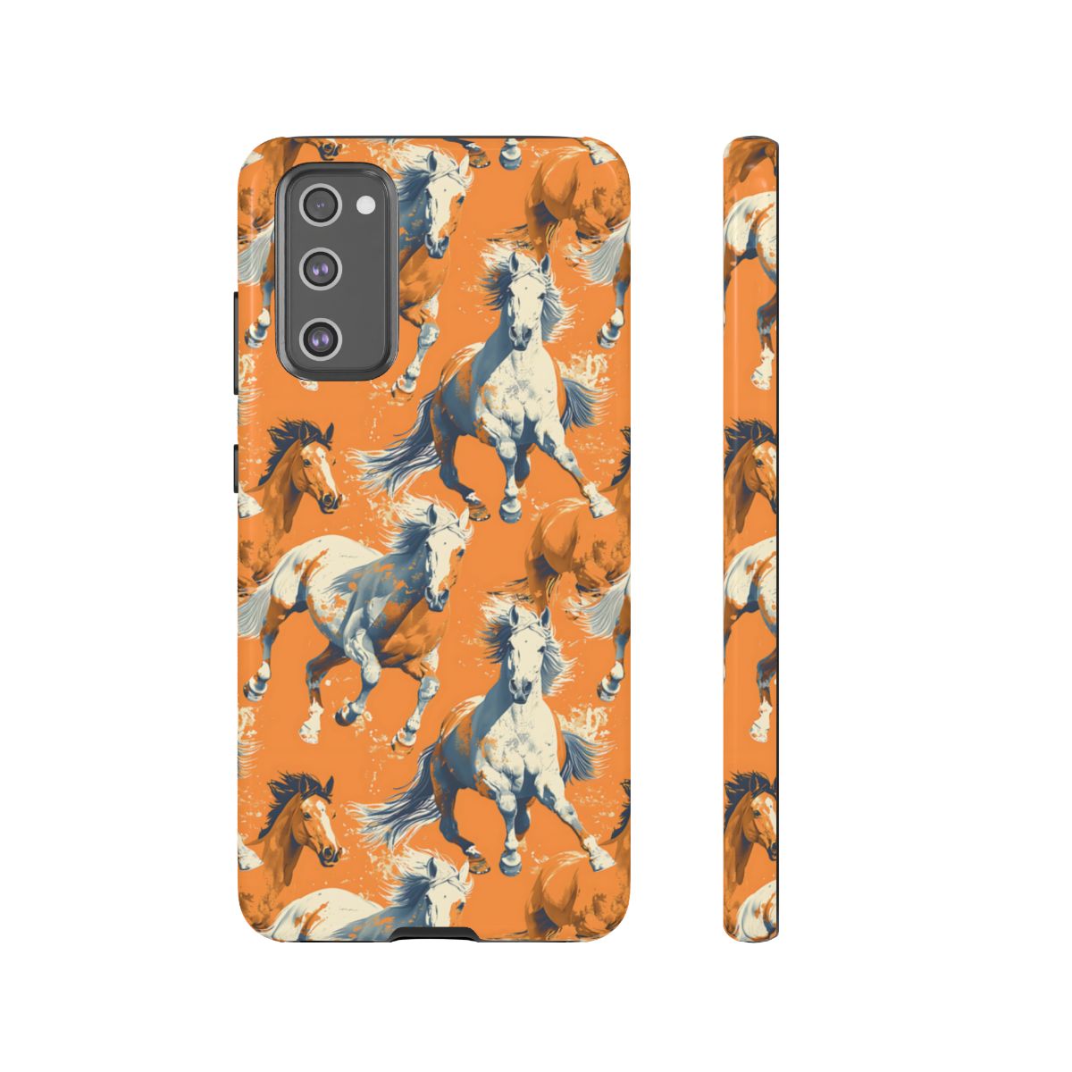 Orange Horses Tough Case
