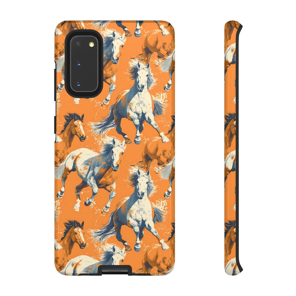 Orange Horses Tough Case