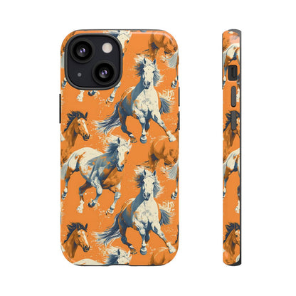 Orange Horses Tough Case