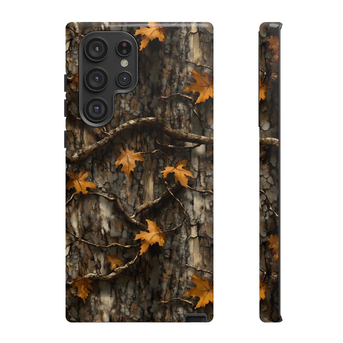 Orange Leaf Tree Camo Tough Case