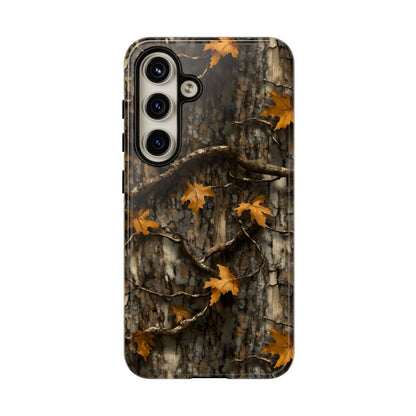 Orange Leaf Tree Camo Tough Case