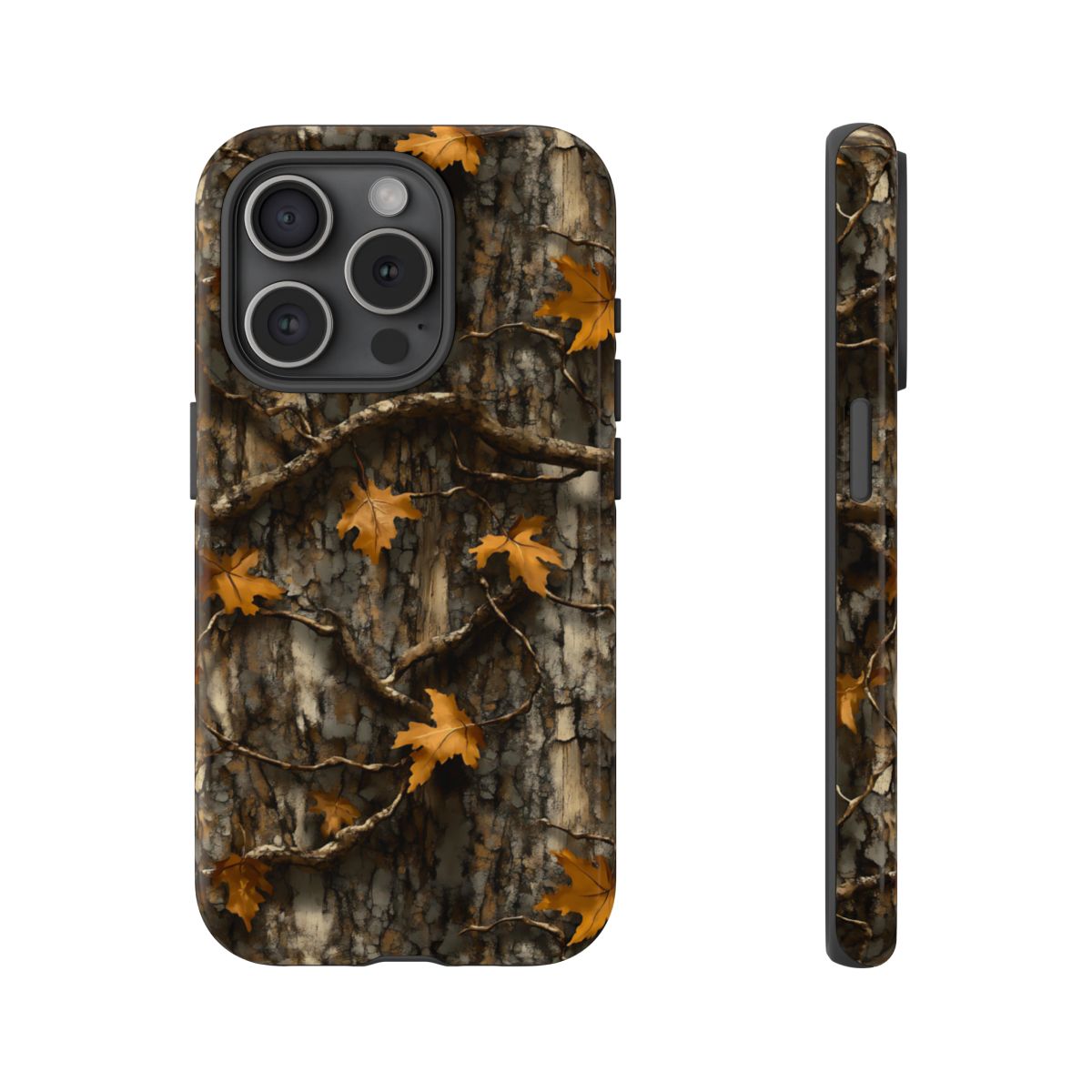 Orange Leaf Tree Camo Tough Case
