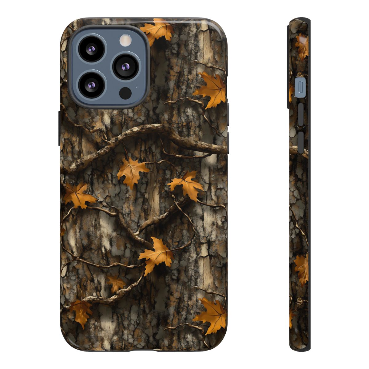 Orange Leaf Tree Camo Tough Case