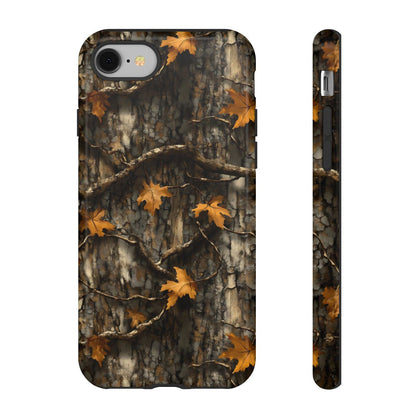 Orange Leaf Tree Camo Tough Case
