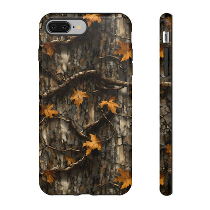 Orange Leaf Tree Camo Tough Case