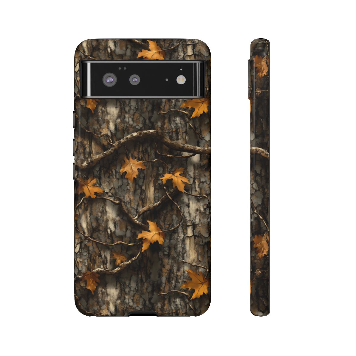Orange Leaf Tree Camo Tough Case
