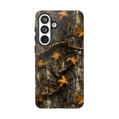 Orange Leaf Tree Camo Tough Case