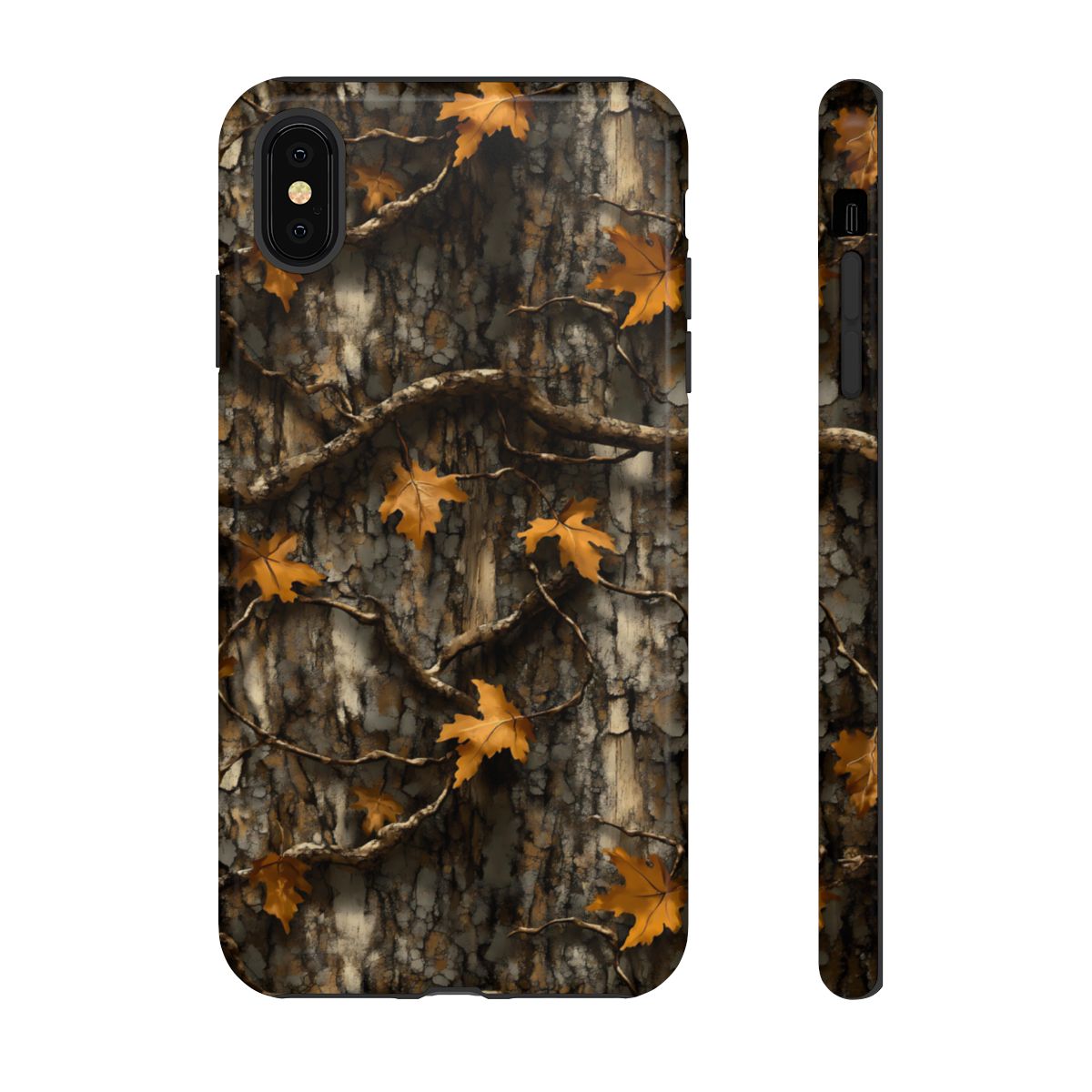 Orange Leaf Tree Camo Tough Case