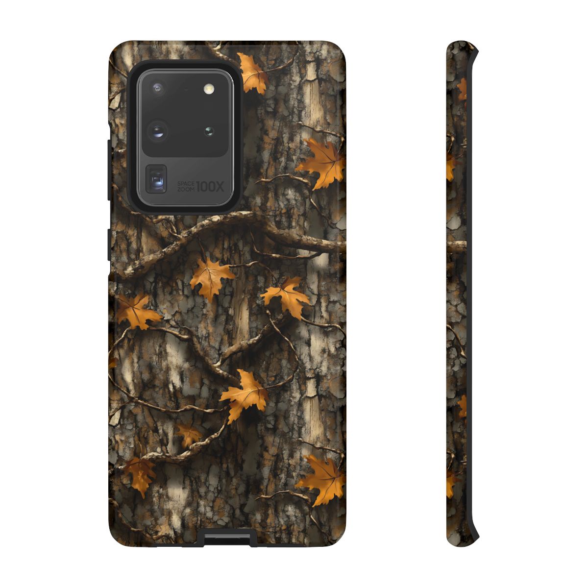 Orange Leaf Tree Camo Tough Case