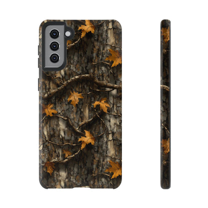 Orange Leaf Tree Camo Tough Case