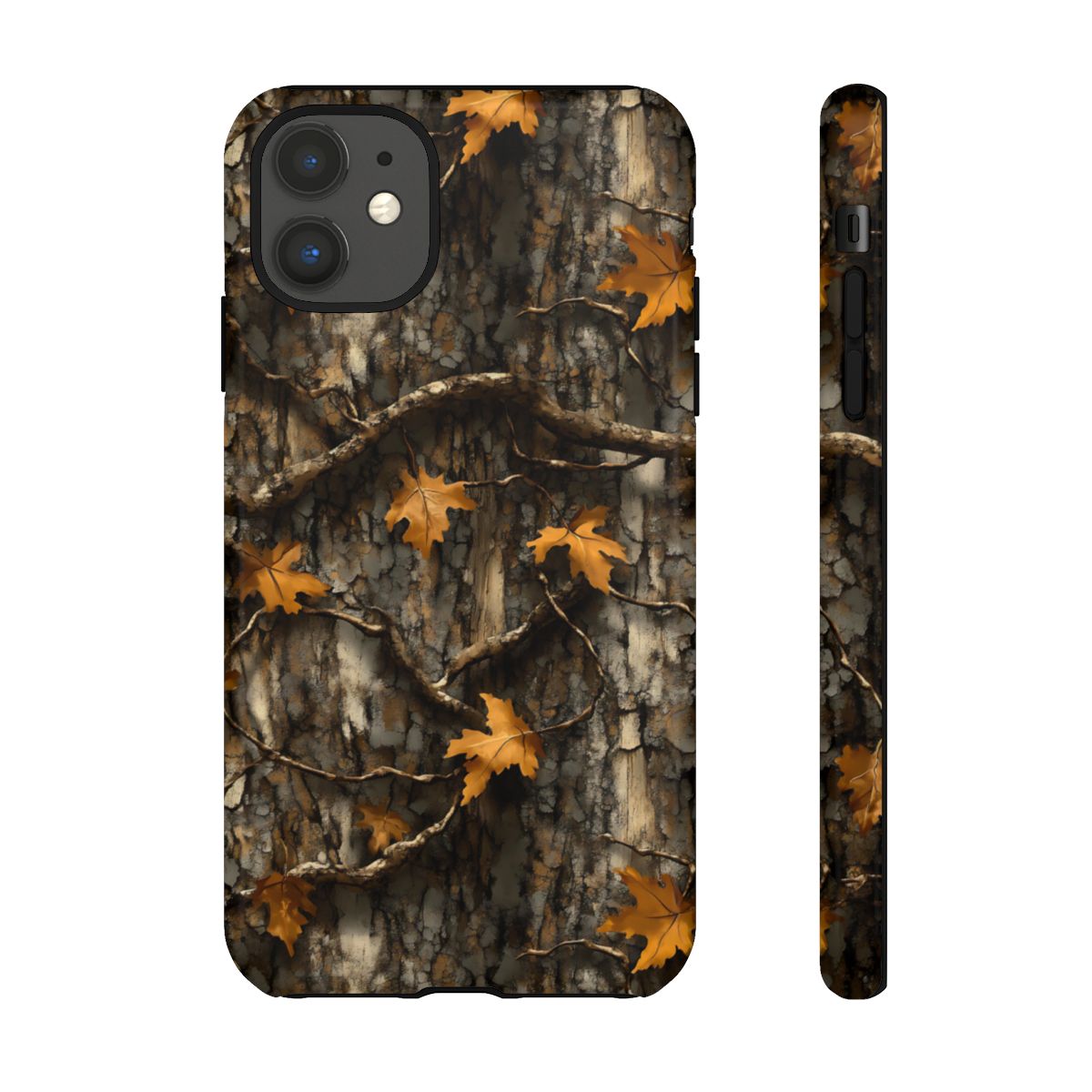 Orange Leaf Tree Camo Tough Case