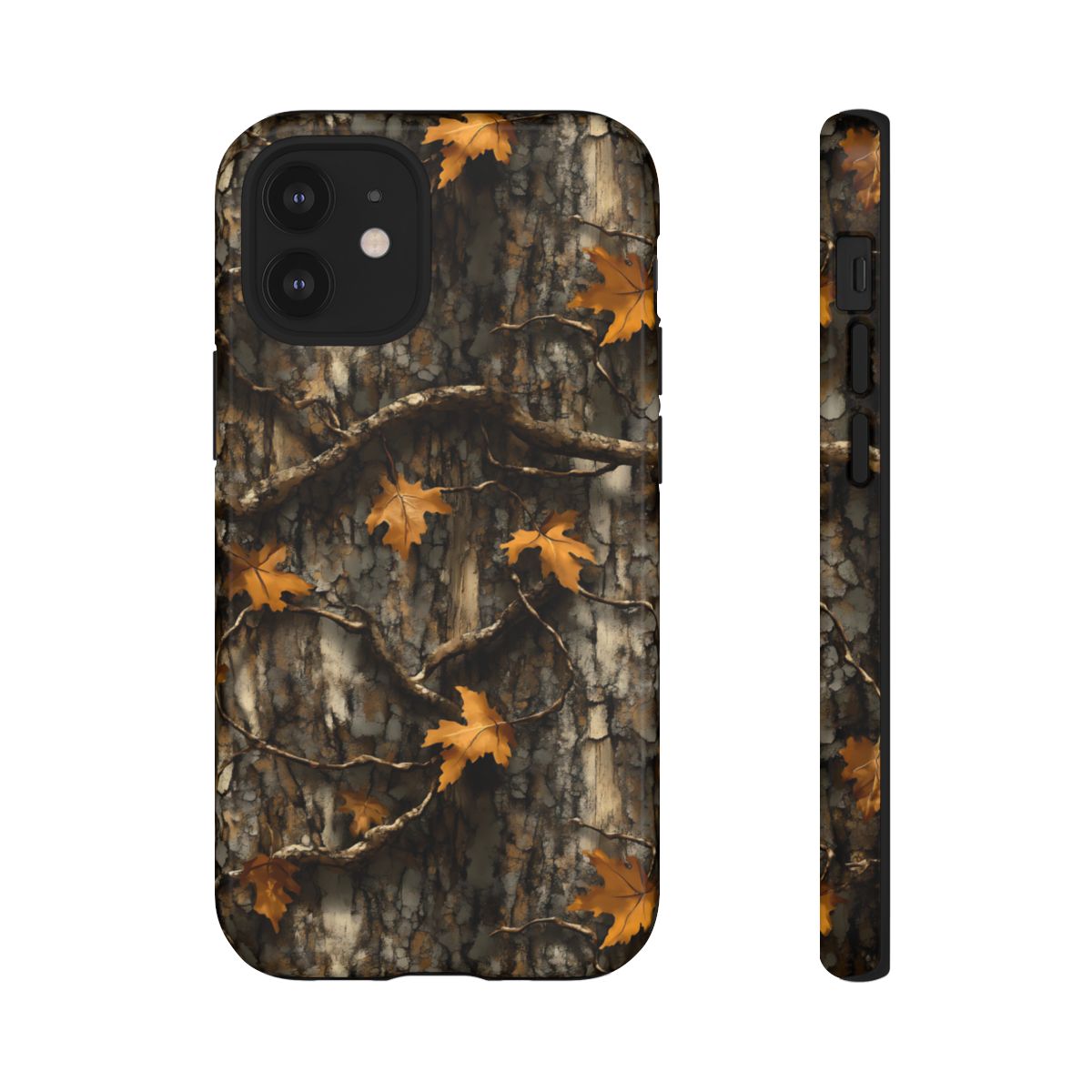 Orange Leaf Tree Camo Tough Case