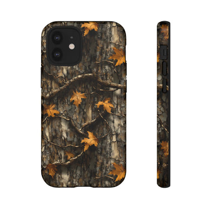 Orange Leaf Tree Camo Tough Case