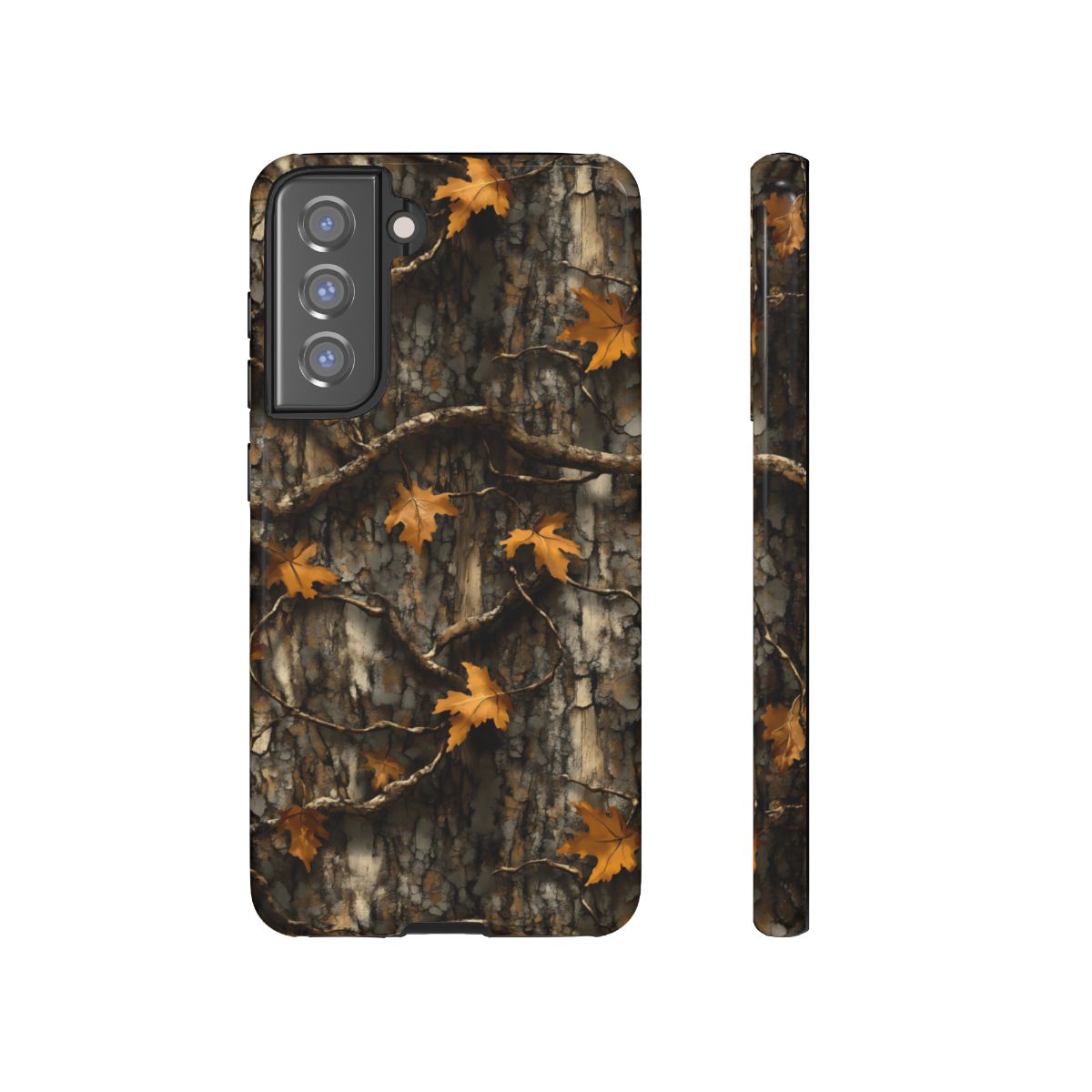 Orange Leaf Tree Camo Tough Case