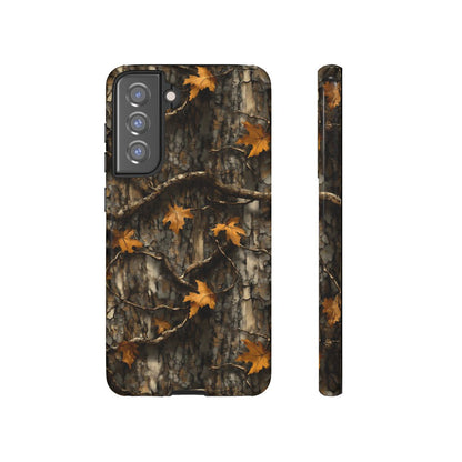Orange Leaf Tree Camo Tough Case
