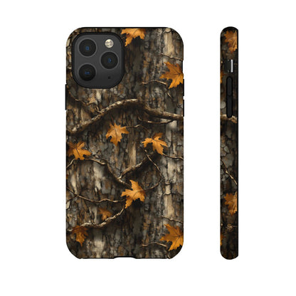 Orange Leaf Tree Camo Tough Case