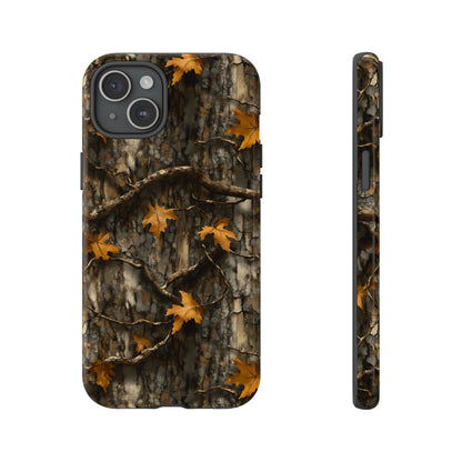 Orange Leaf Tree Camo Tough Case