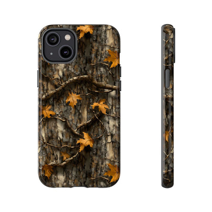 Orange Leaf Tree Camo Tough Case