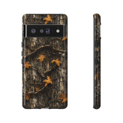 Orange Leaf Tree Camo Tough Case