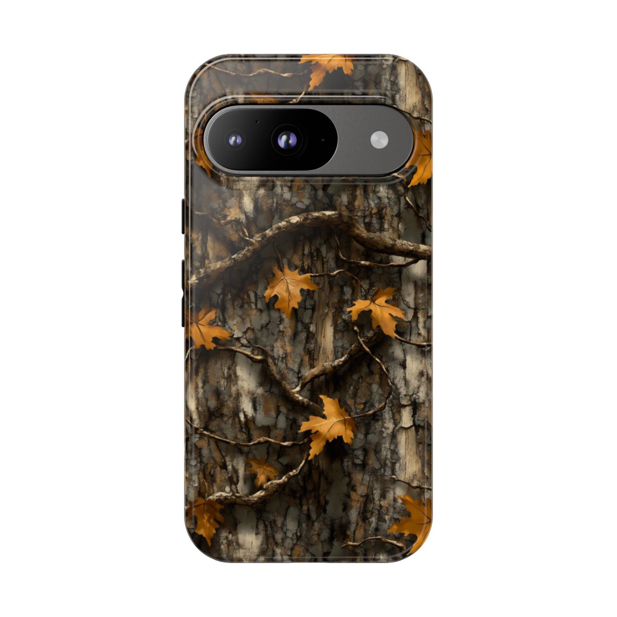 Orange Leaf Tree Camo Tough Case
