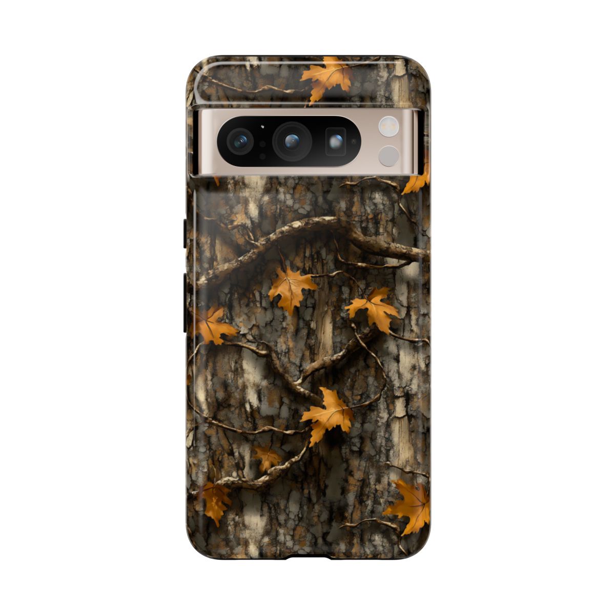 Orange Leaf Tree Camo Tough Case