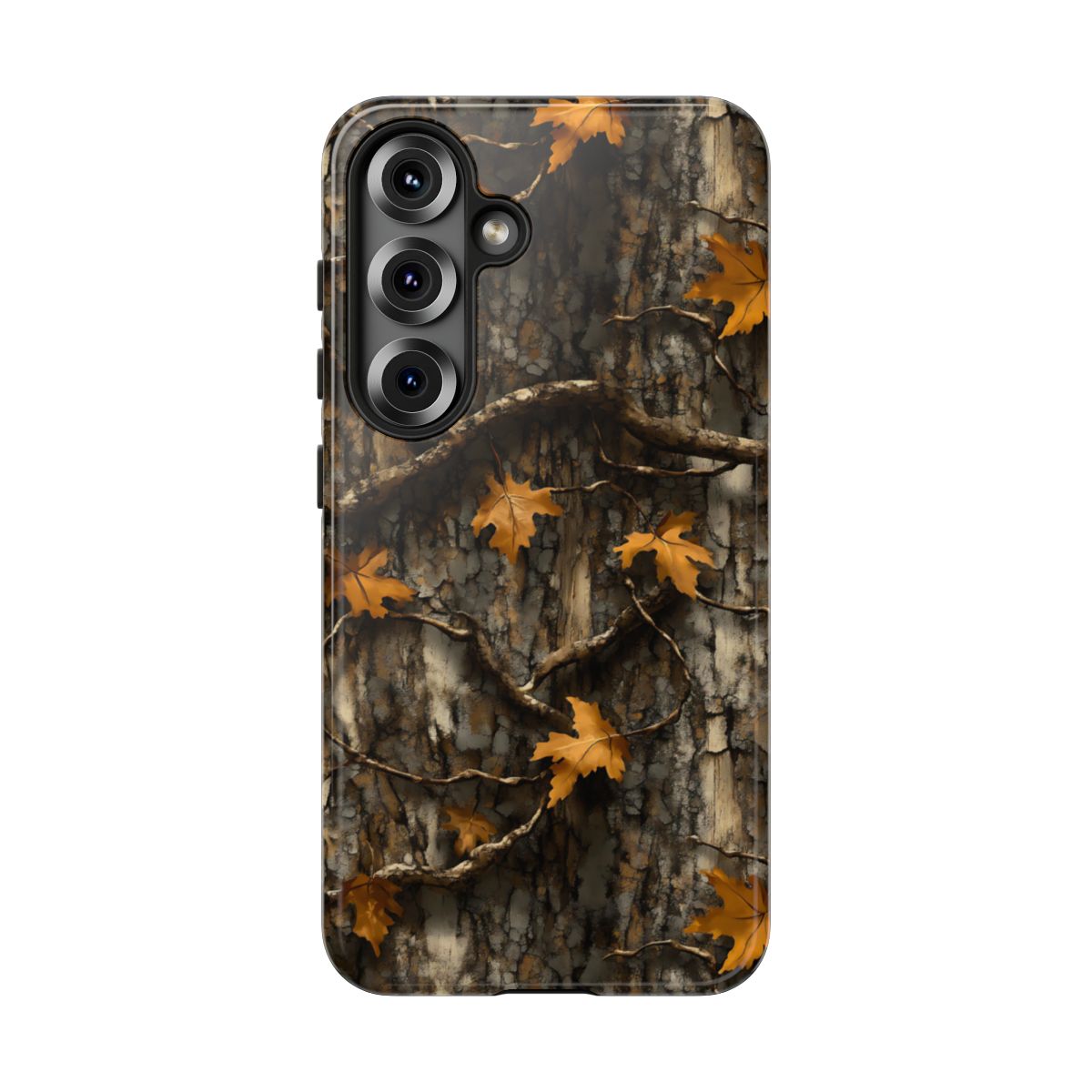 Orange Leaf Tree Camo Tough Case