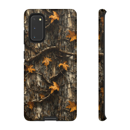 Orange Leaf Tree Camo Tough Case