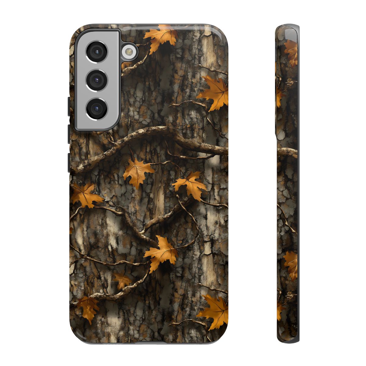 Orange Leaf Tree Camo Tough Case
