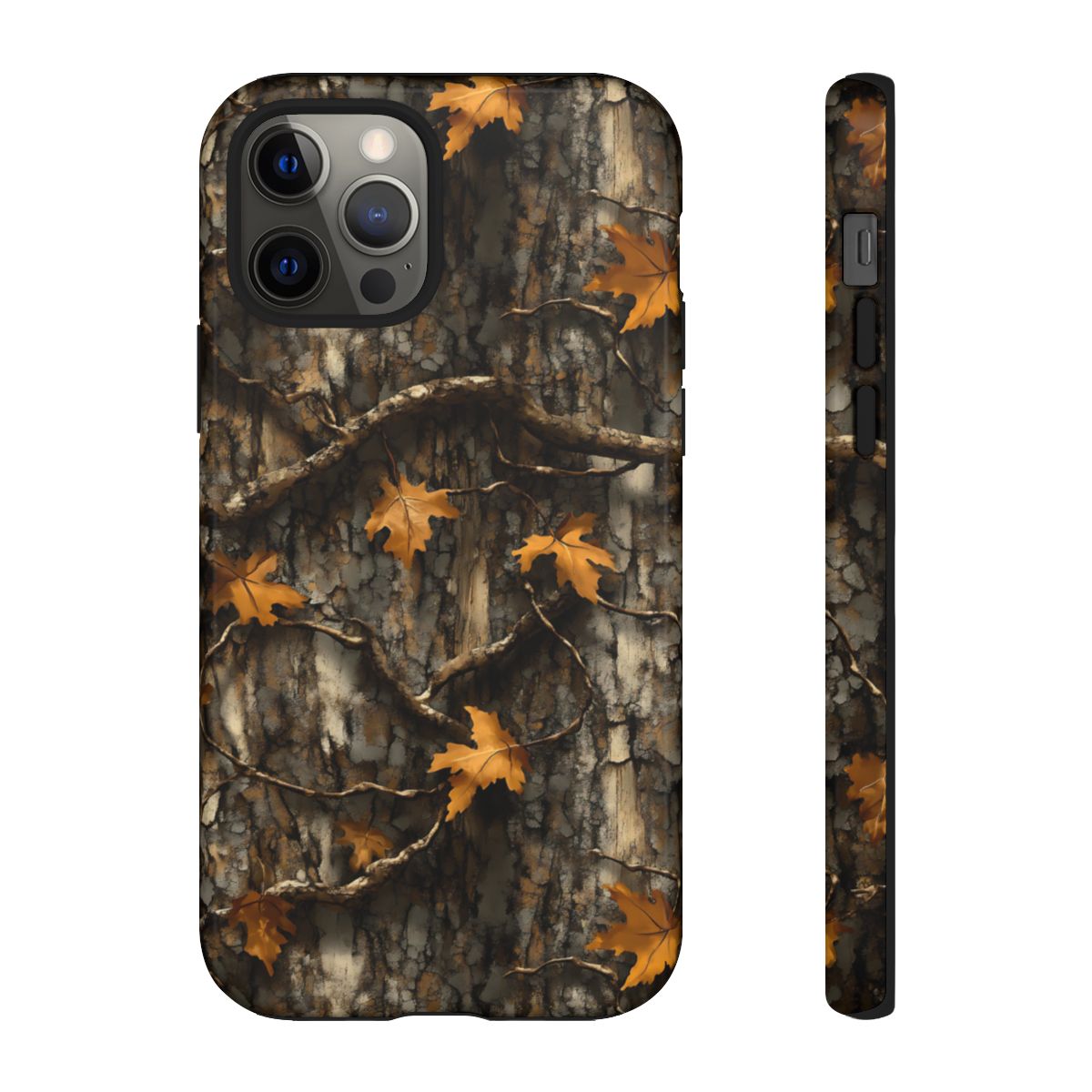 Orange Leaf Tree Camo Tough Case