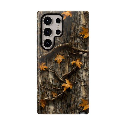 Orange Leaf Tree Camo Tough Case