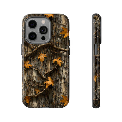 Orange Leaf Tree Camo Tough Case