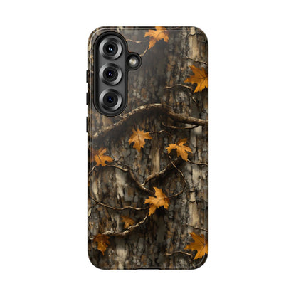 Orange Leaf Tree Camo Tough Case