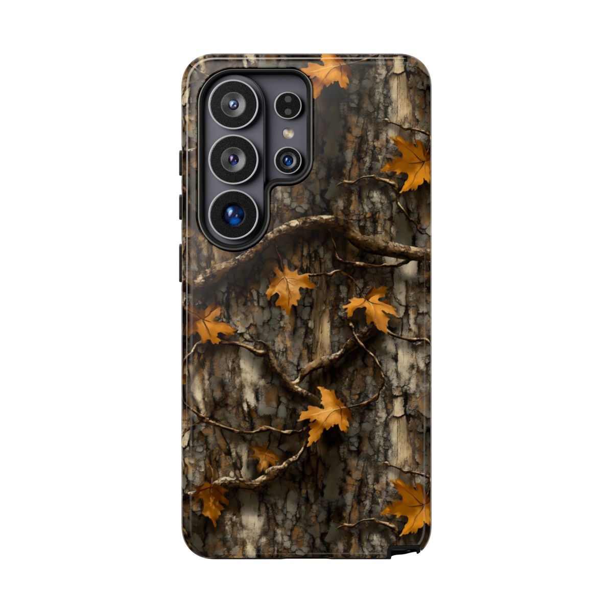 Orange Leaf Tree Camo Tough Case